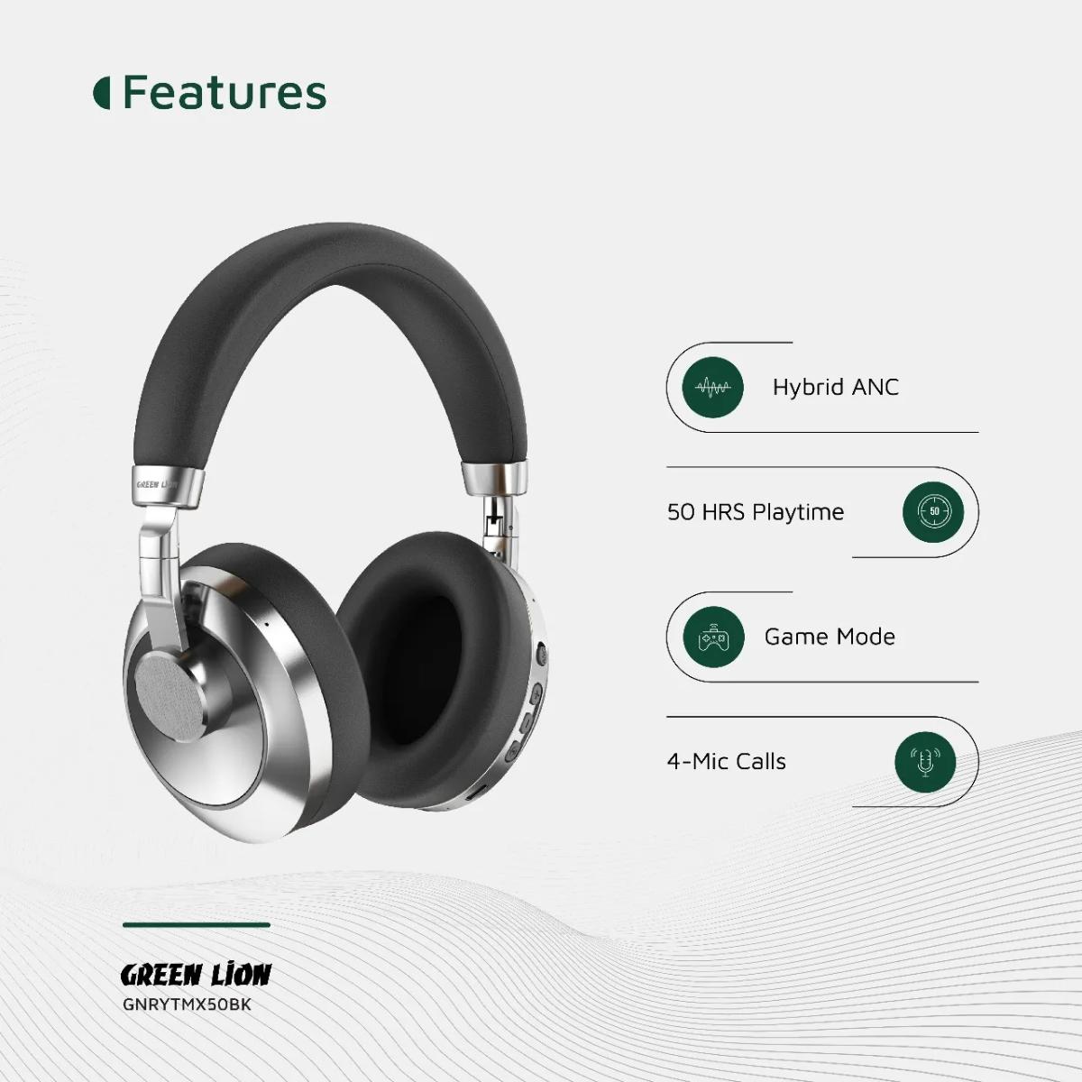 Green Lion Rhythm X50 ANC Wireless Headphone
