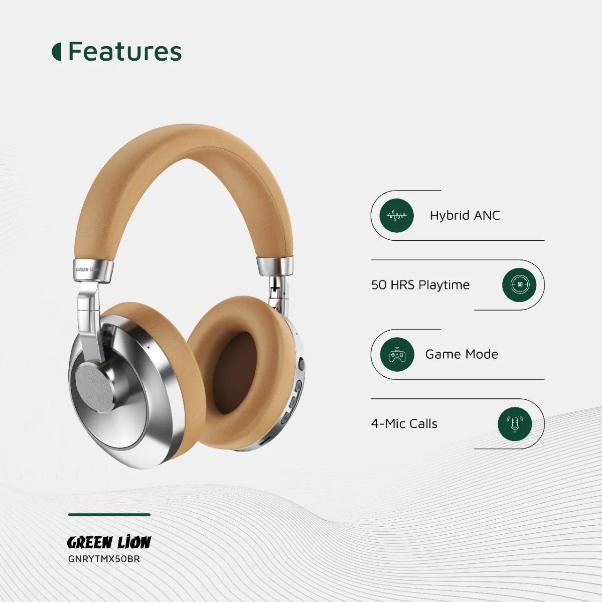 Green Lion Rhythm X50 ANC Wireless Headphone