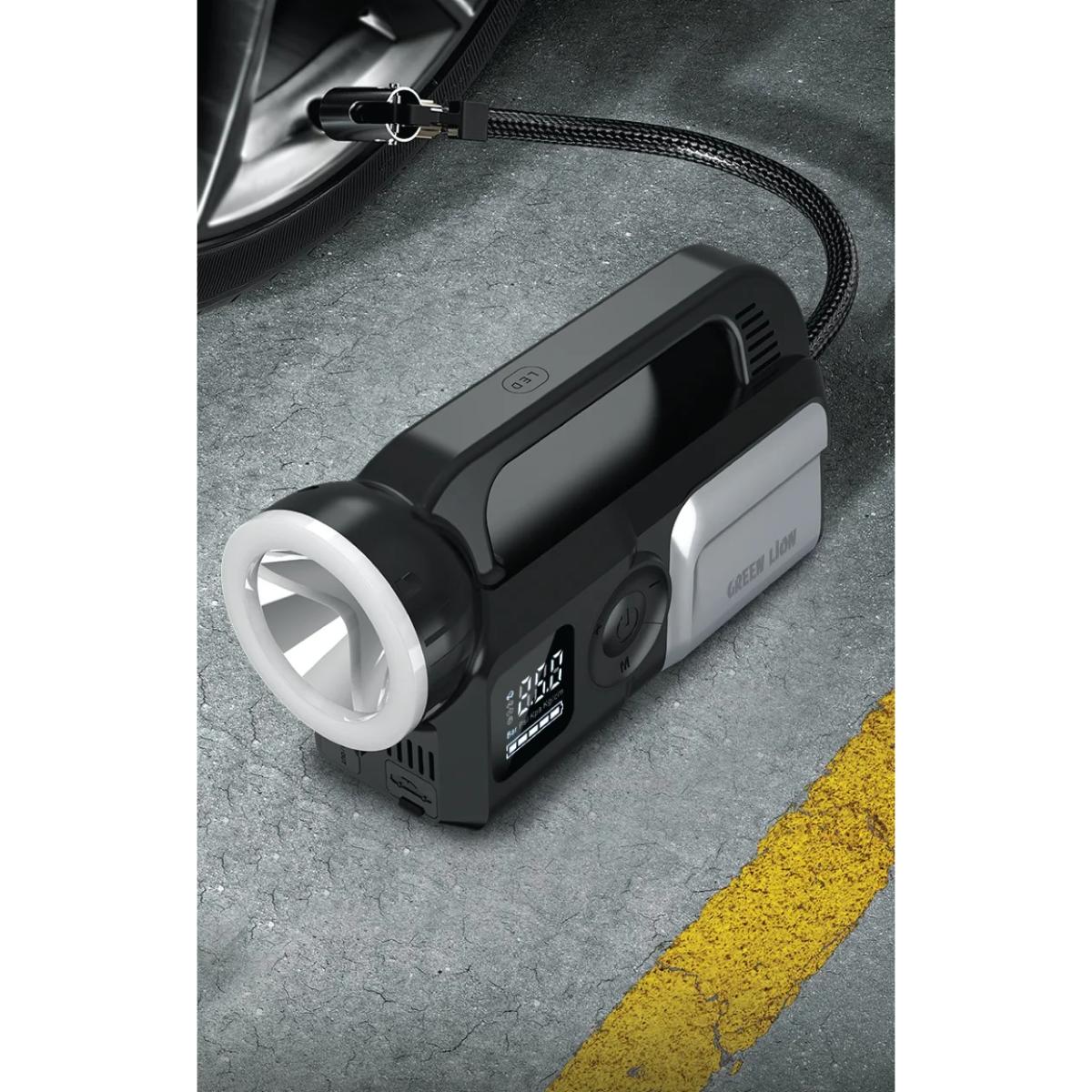 Green Lion Savior 12V Car Jump Starter & Air Compressor