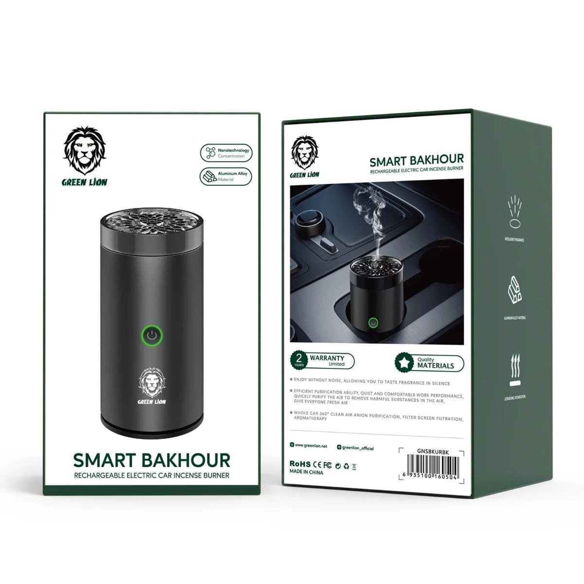 Green Lion Smart Bakhour Electric Car Incense Burner