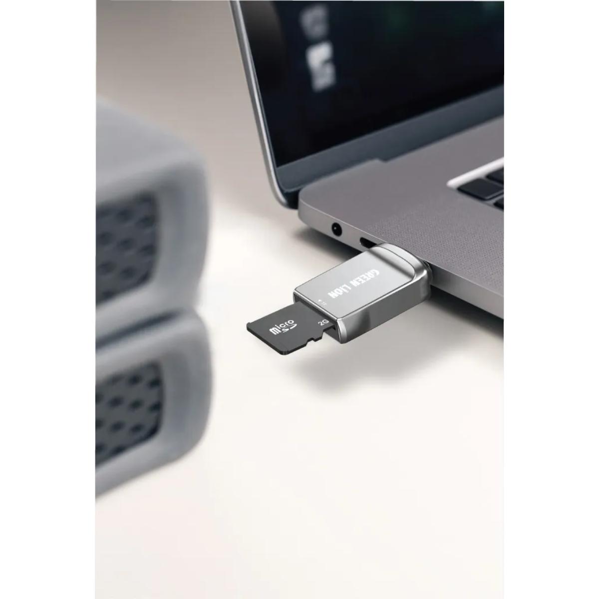 Green Lion SD Card Reader USB C to Micro SD