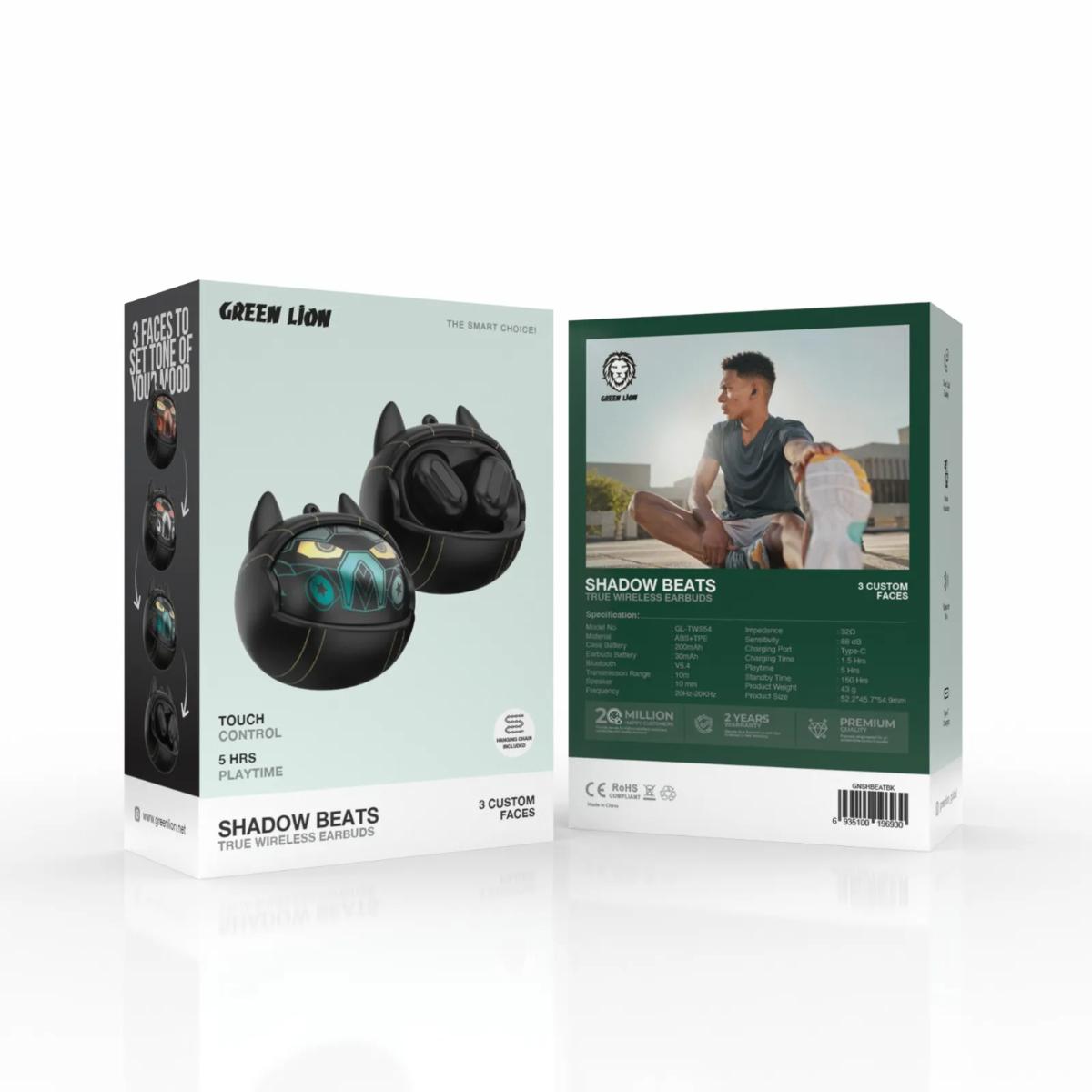 Green Lion Shadow Beats Wireless Earbuds
