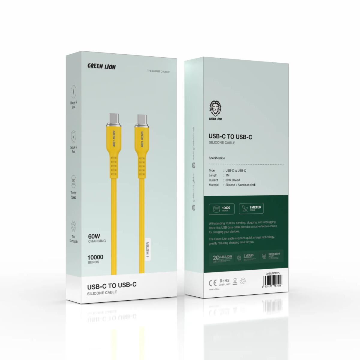 Green Lion USB•C TO USB•C Silicone Cable