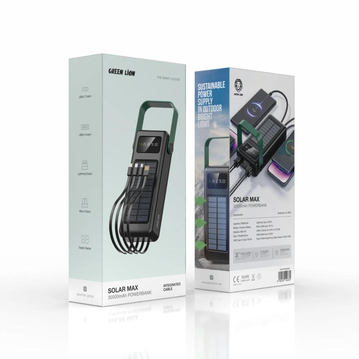Green Lion Solar Max 30KmAh Power Bank