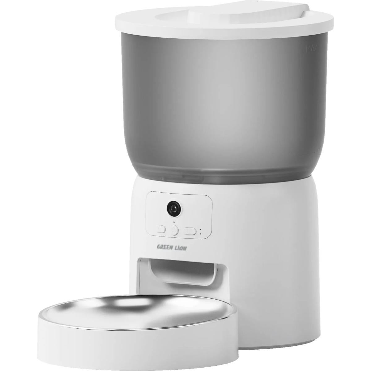 Green Lion Smart Pet Feeder With Stainless Steel Bowl