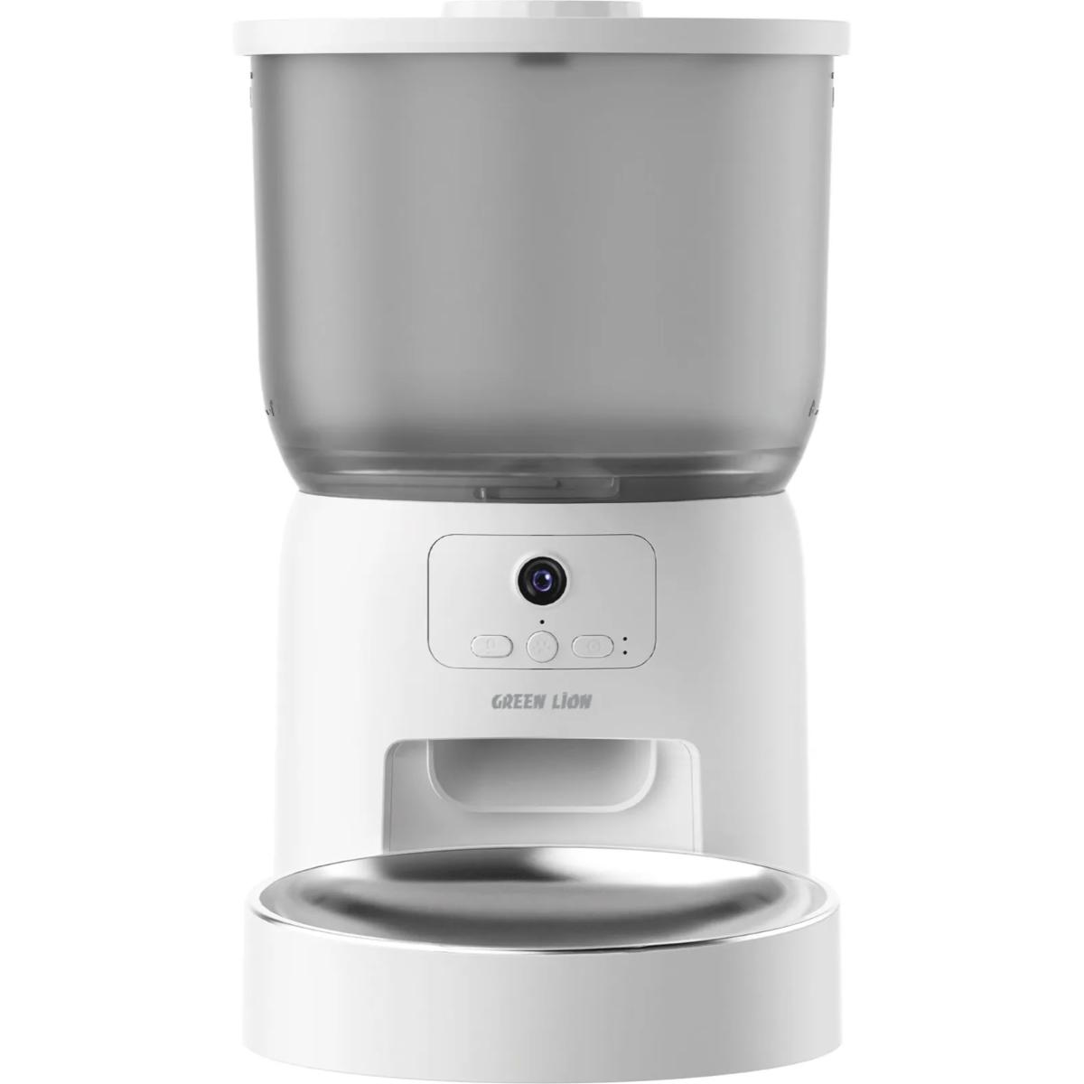 Green Lion Smart Pet Feeder With Stainless Steel Bowl