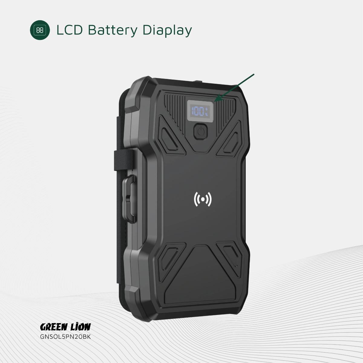 Green Lion 20000mAh 5-Panel Solar Charger