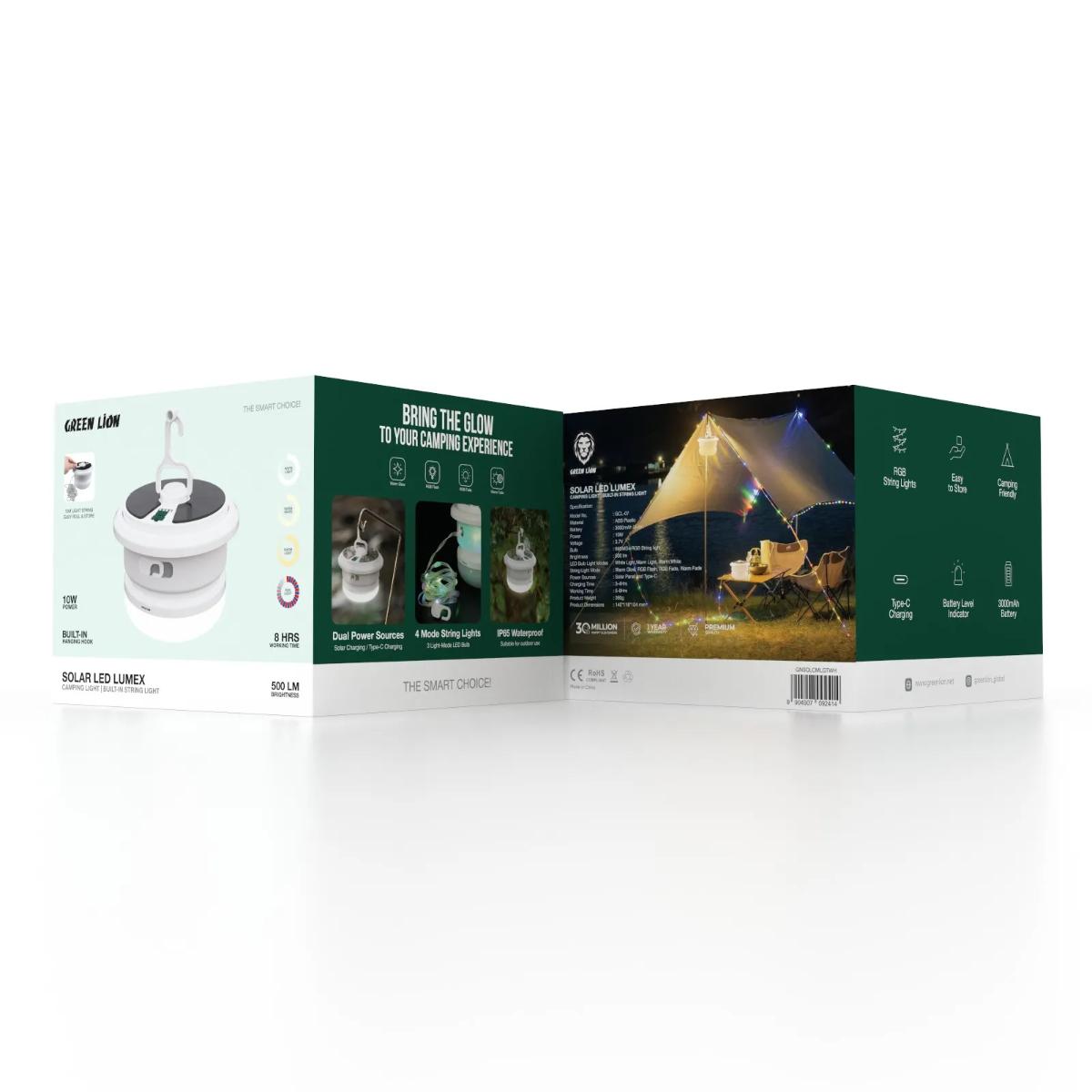 Green Lion Solar LED Lumex Camping Light