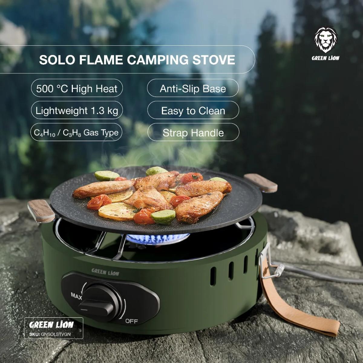 Green Lion Solo Flame Camping Stove