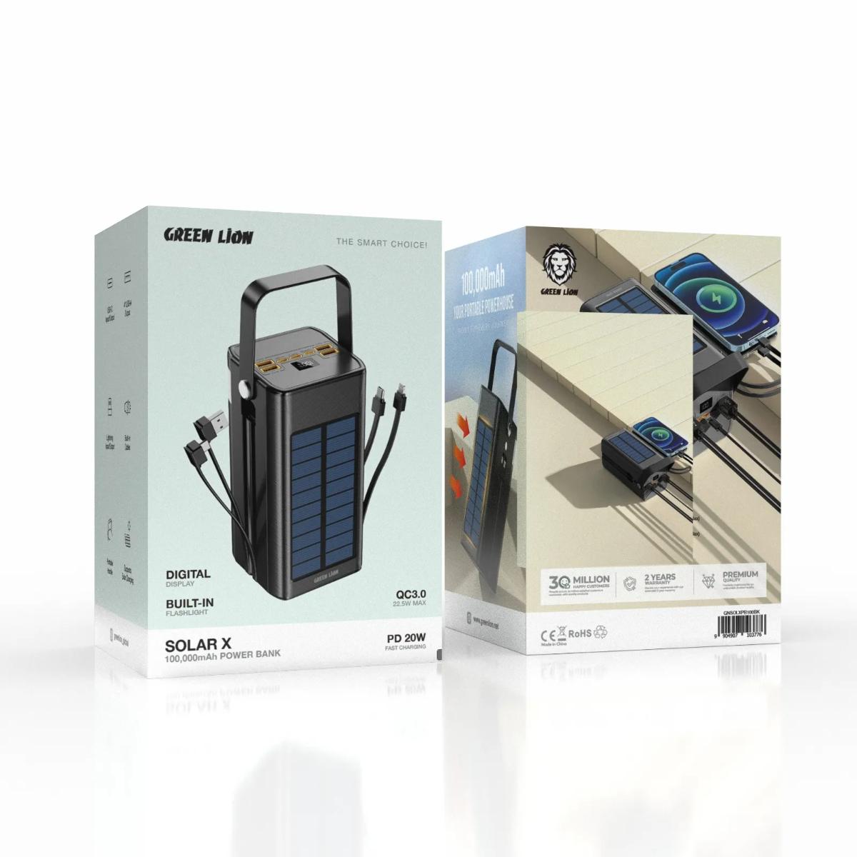 Green Lion Solar X 100K Power Bank