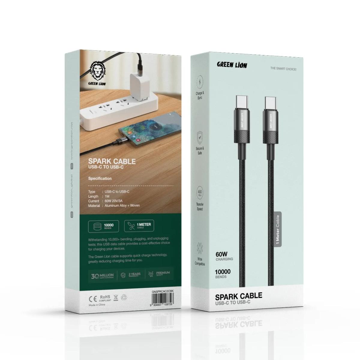 Green Lion Spark Cable USB-C To USB-C