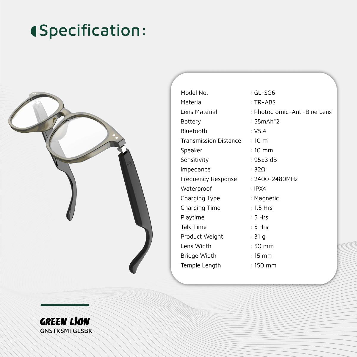 Green Lion Stockholm Smart Glasses