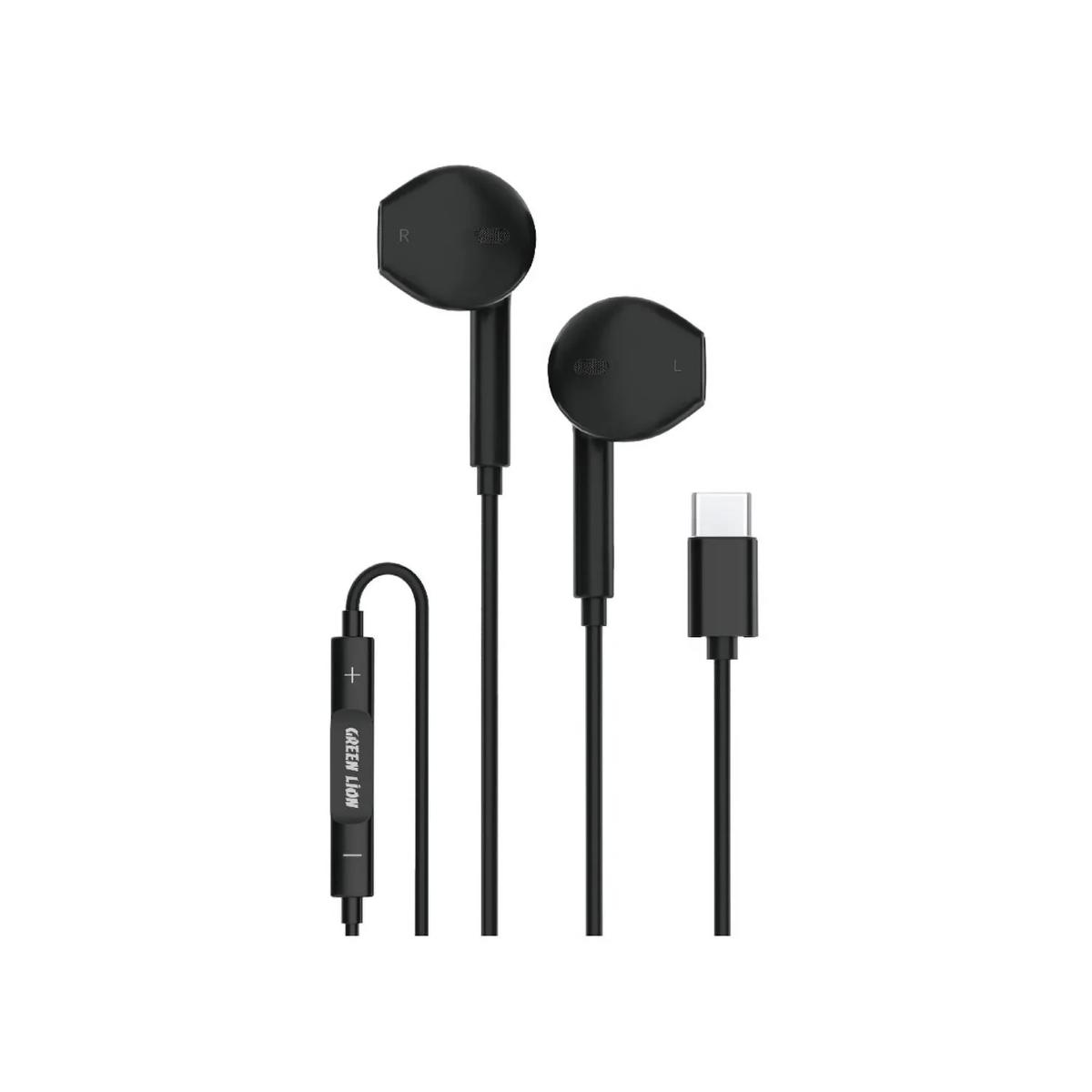 Green Lion Stereo Earphone With Type•C Connector