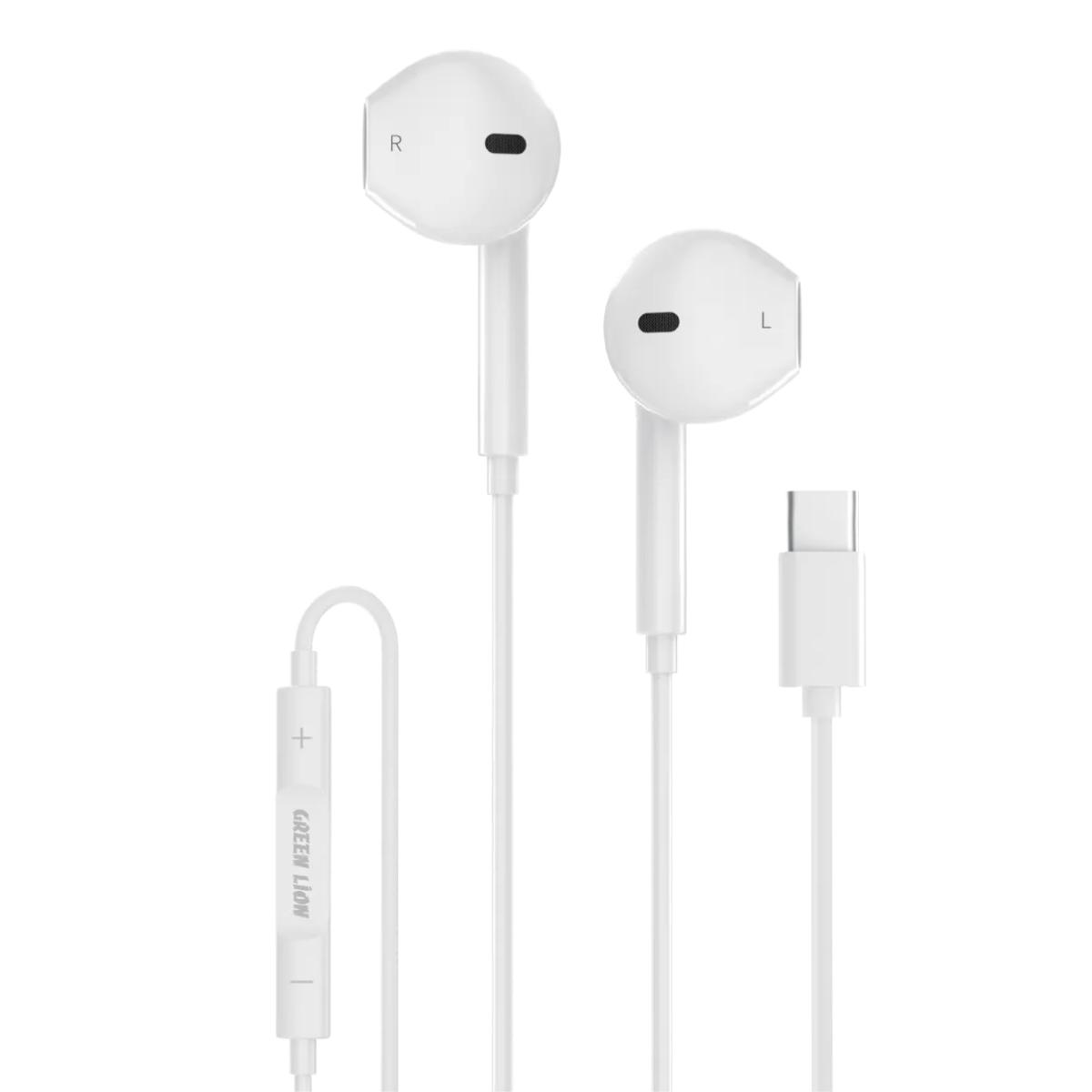 Green Lion Stereo Earphone With Type•C Connector