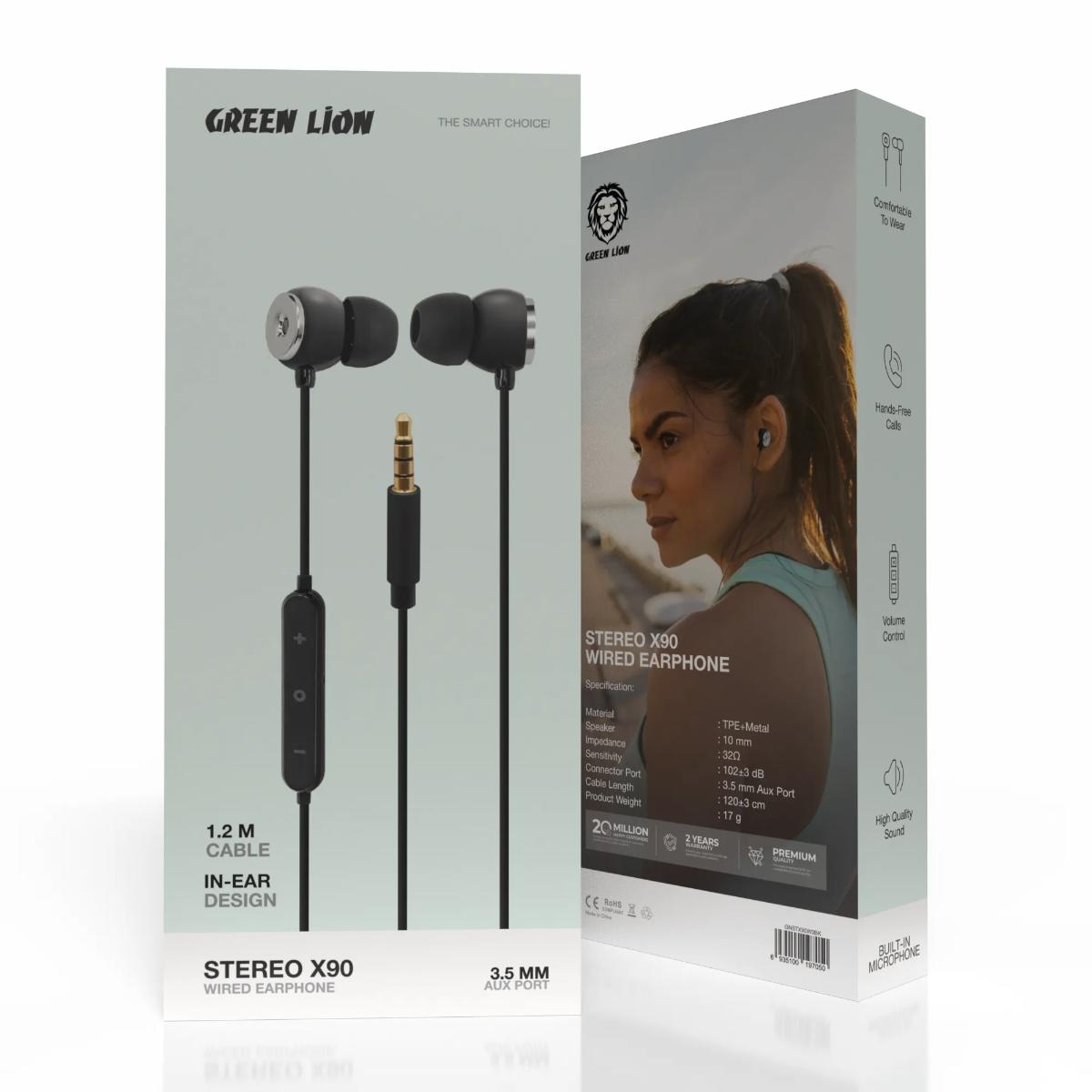 Green Lion Stereo X90  Wired Earphone