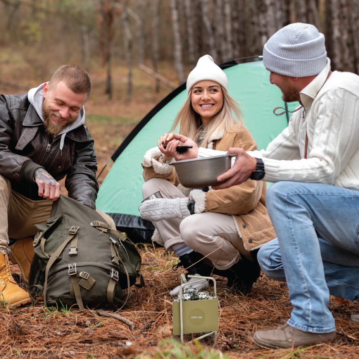 Green Lion 3•Burner Foldable Camping Stove