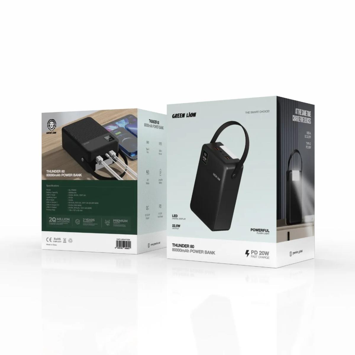 Green Lion Thunder 80  Power Bank