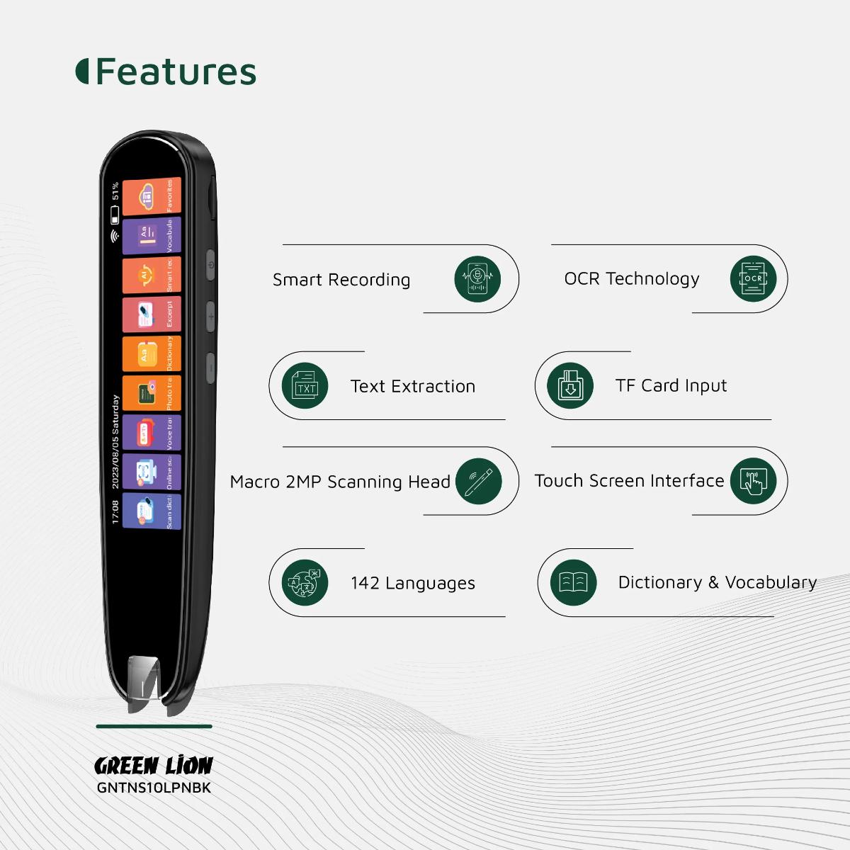 Green Lion Translation Pen