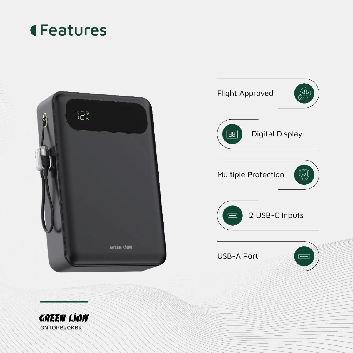 Green Lion TOLEDO 20000mAh Power Bank