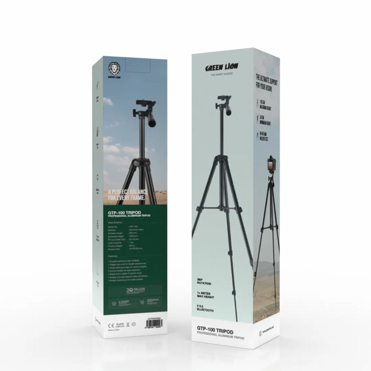 Green Lion GTP-100 Aluminum Phone & Camera Tripod