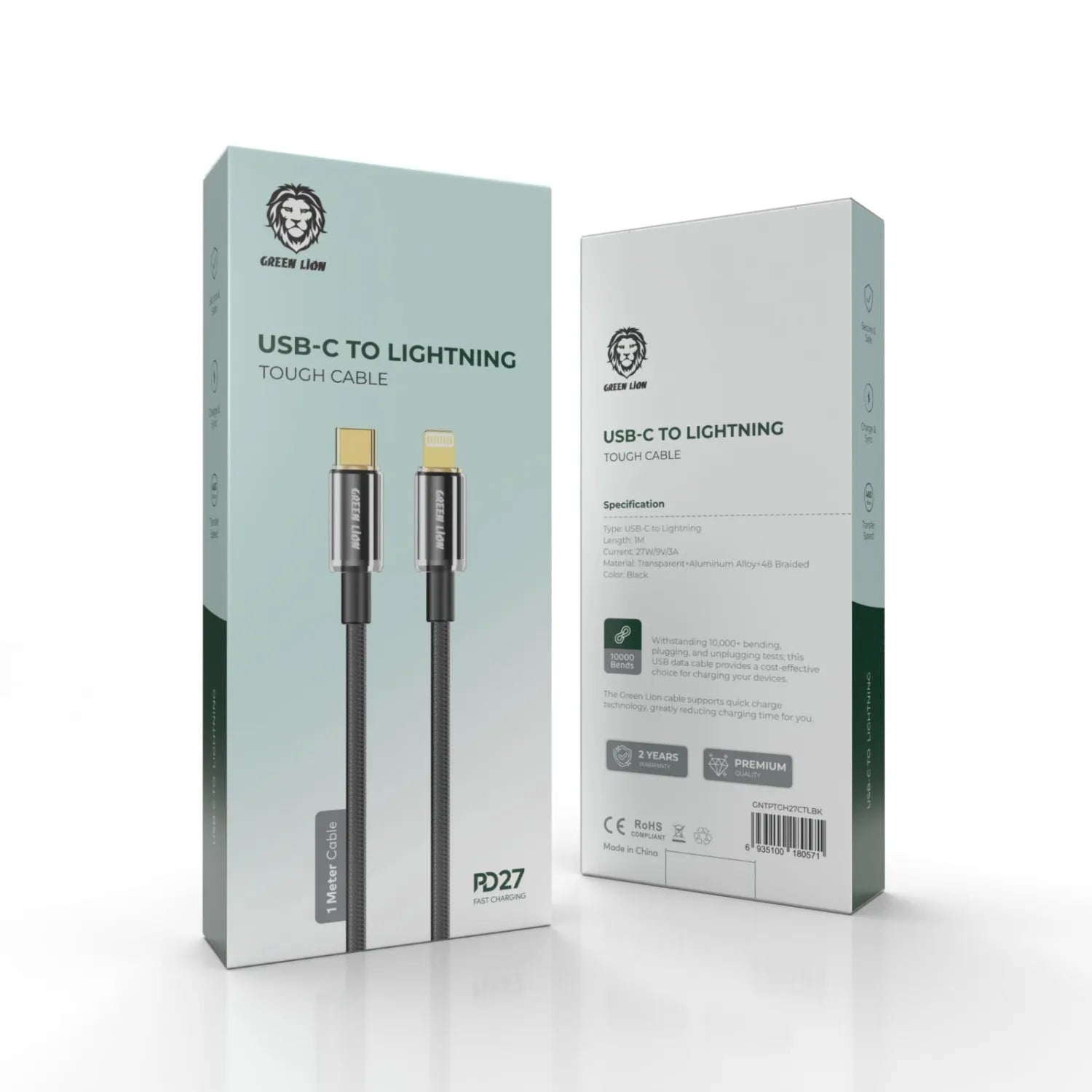 Green Lion Type•C To Lightning Tough Cable