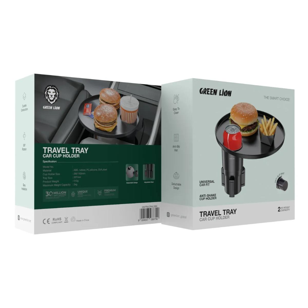 Green Lion Travel Tray Car Cup Holder