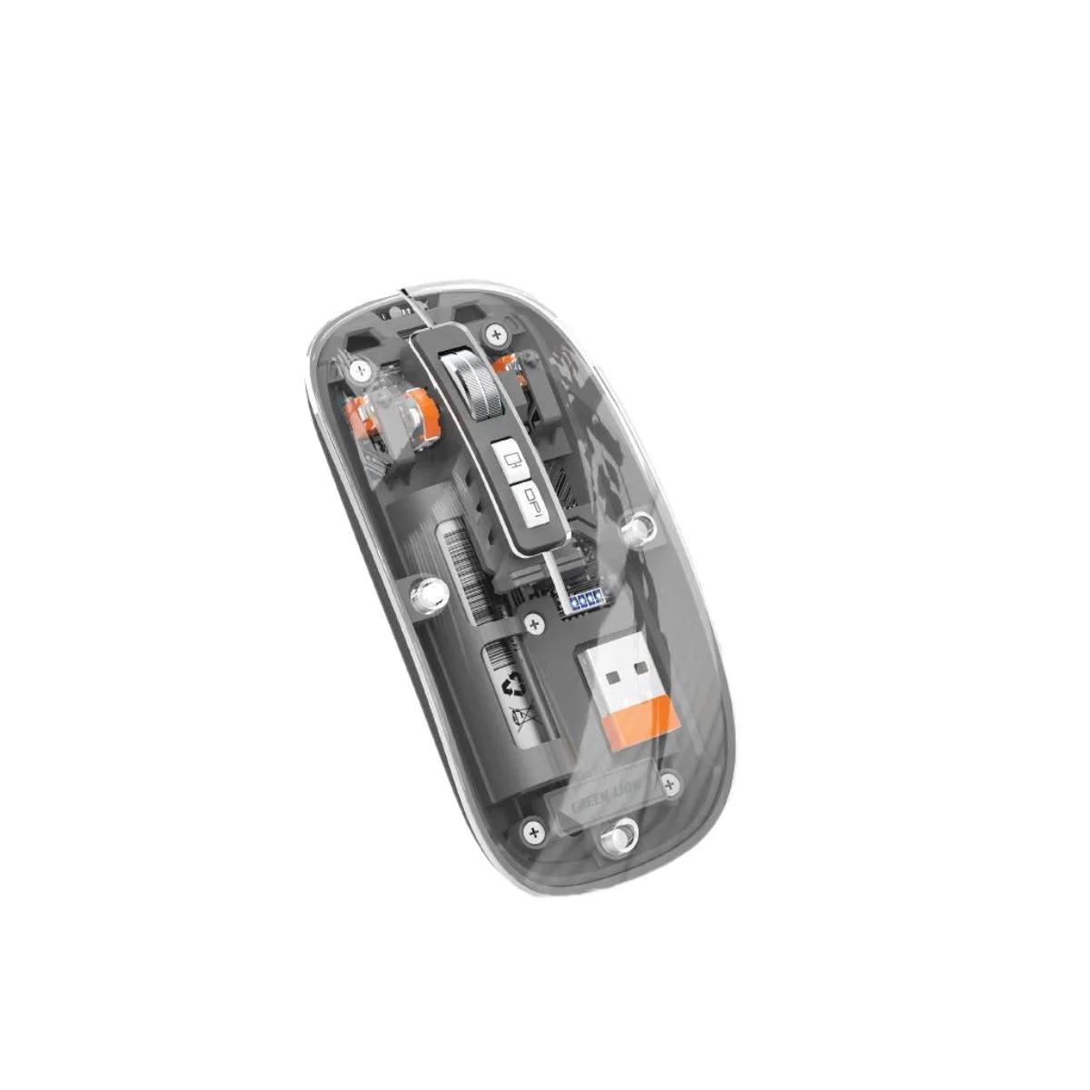 Green Lion Transparent Wireless Mouse 2 (GL-112)