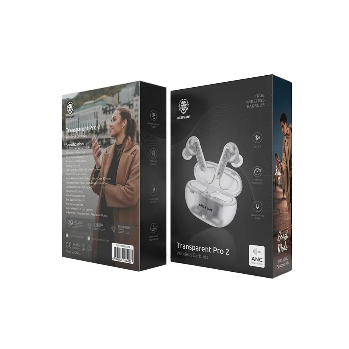 Green Lion Transparent Pro 2 Wireless Earbuds