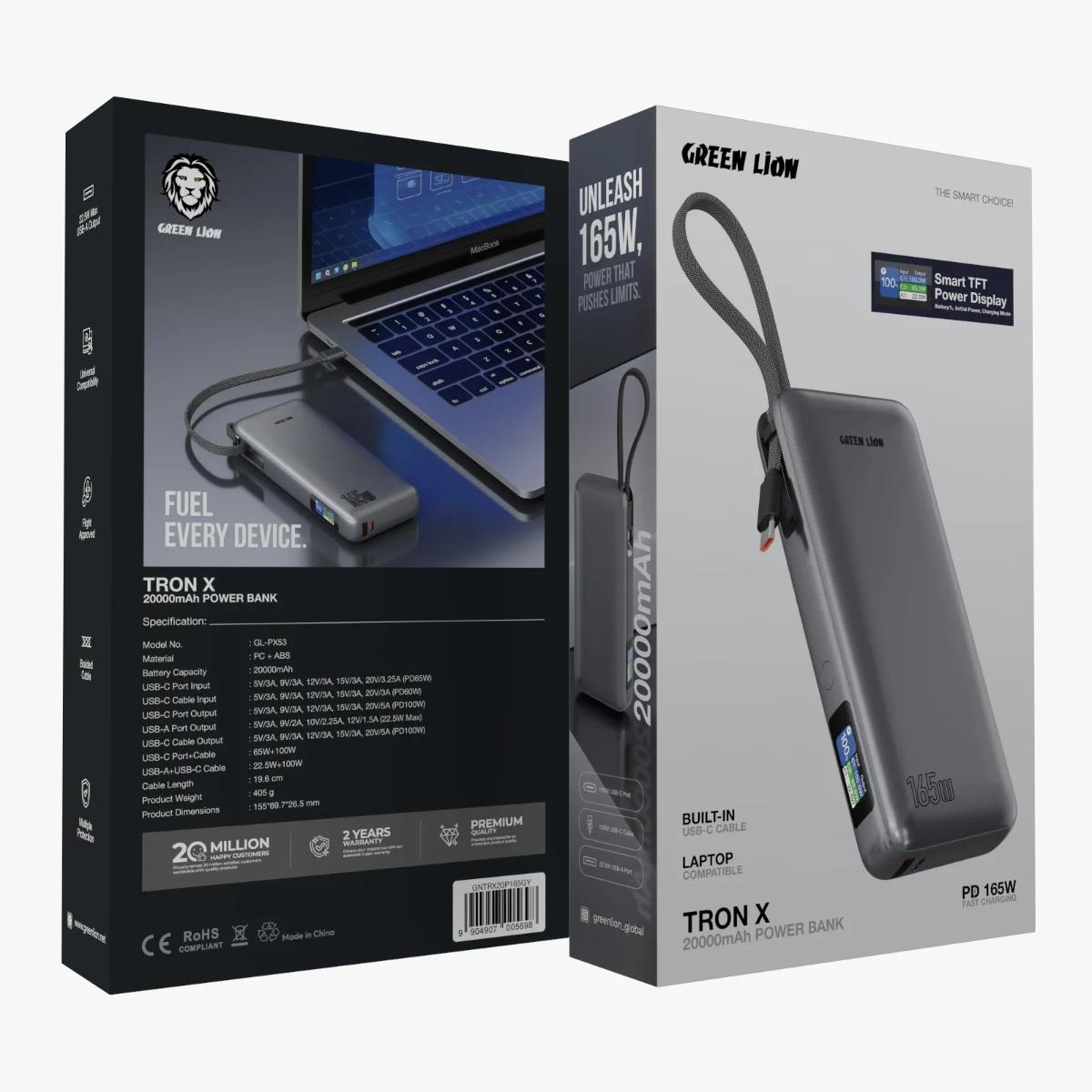Green Lion Tron X Power Bank 20000mAh