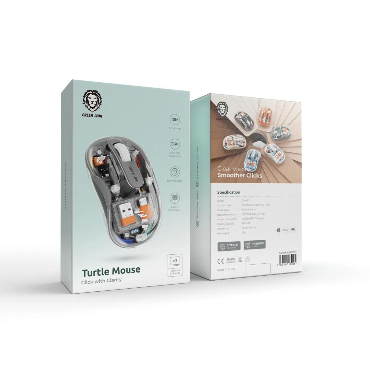 Green Lion Turtle Mouse