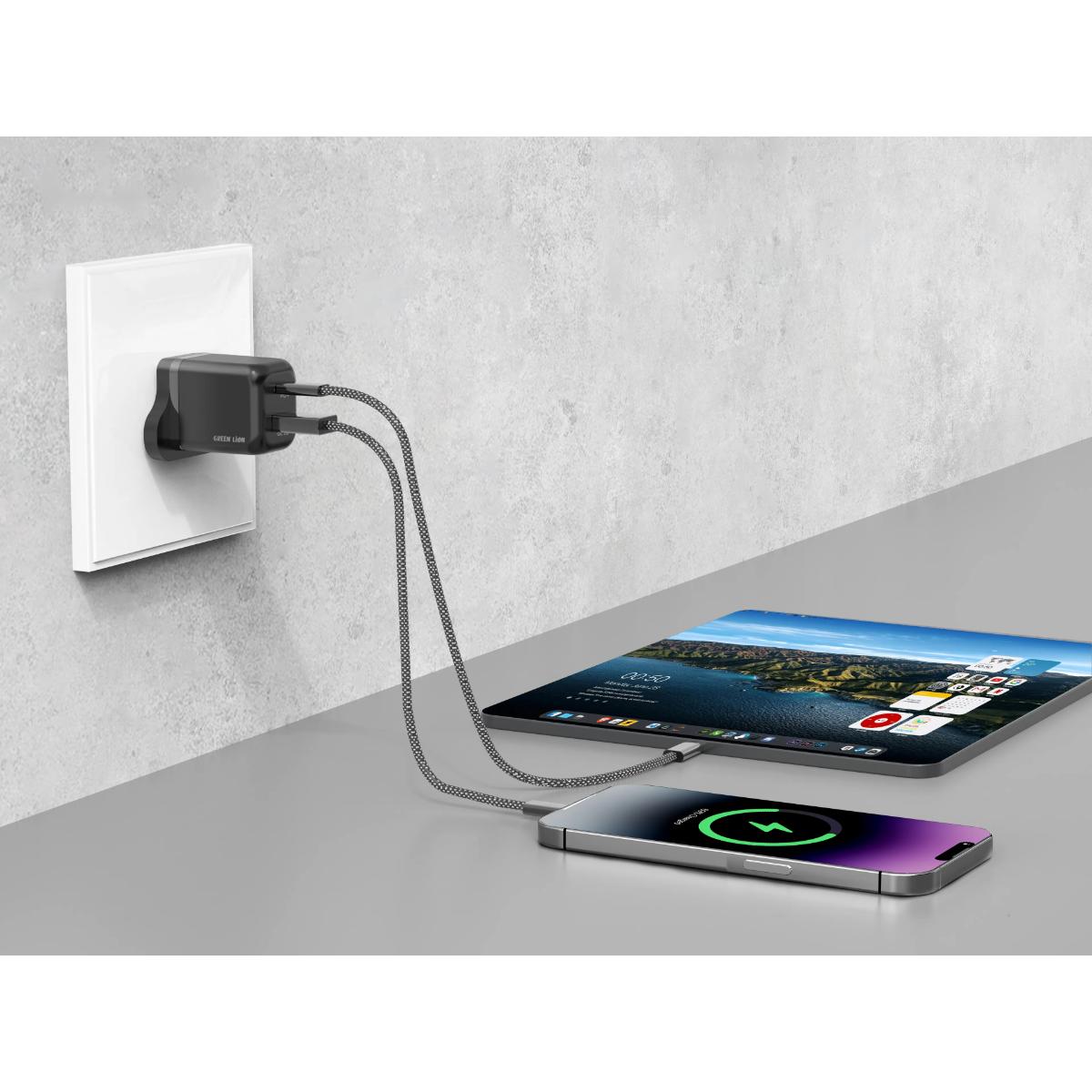 Green Lion 35W GaN Ultra-Compact Dual-Port Wall Charger