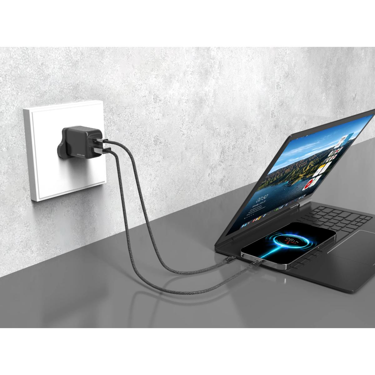 Green Lion 45W Dual-Port GaN Fast Wall Charger