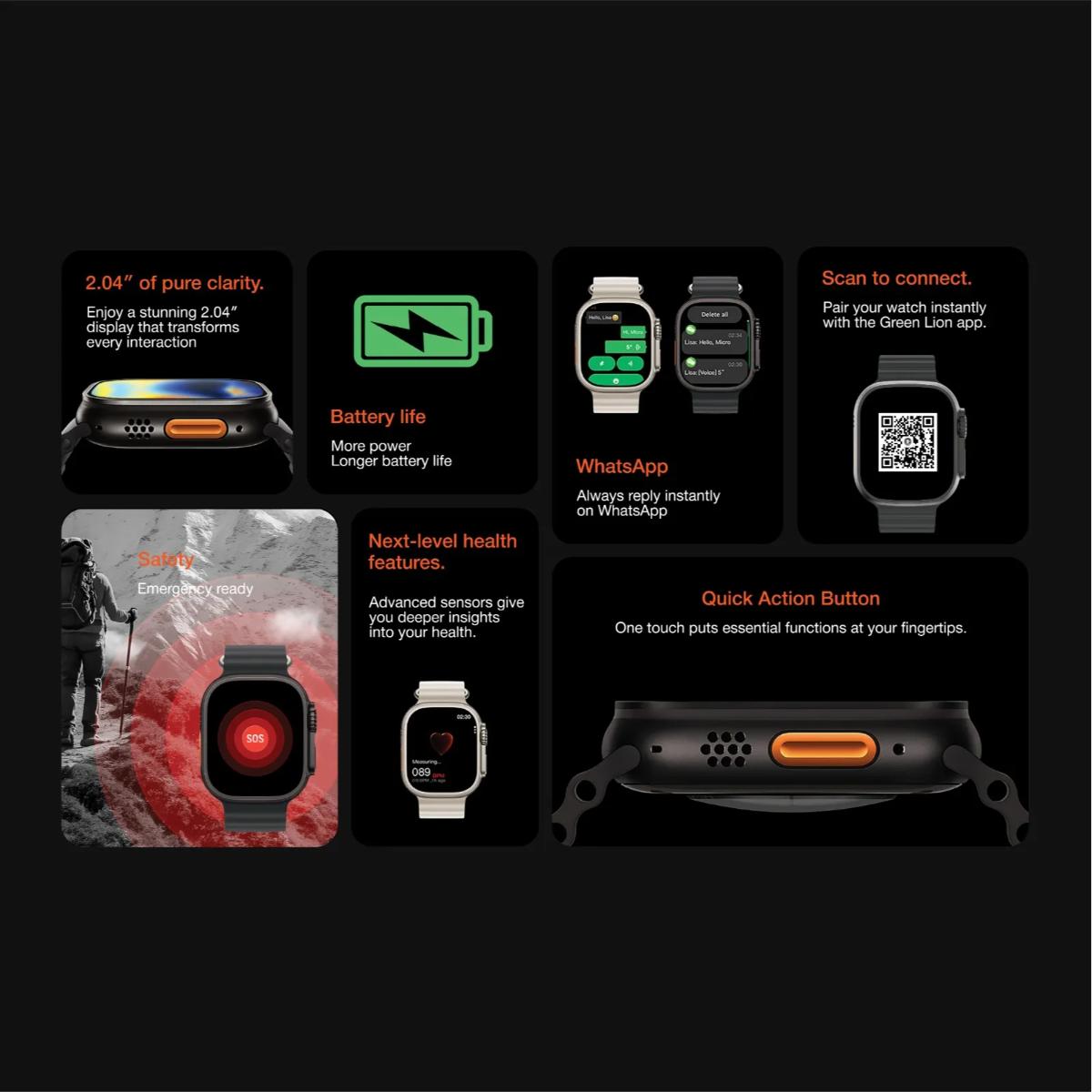 Green Lion Communicate 49 Ultra Smart Watch