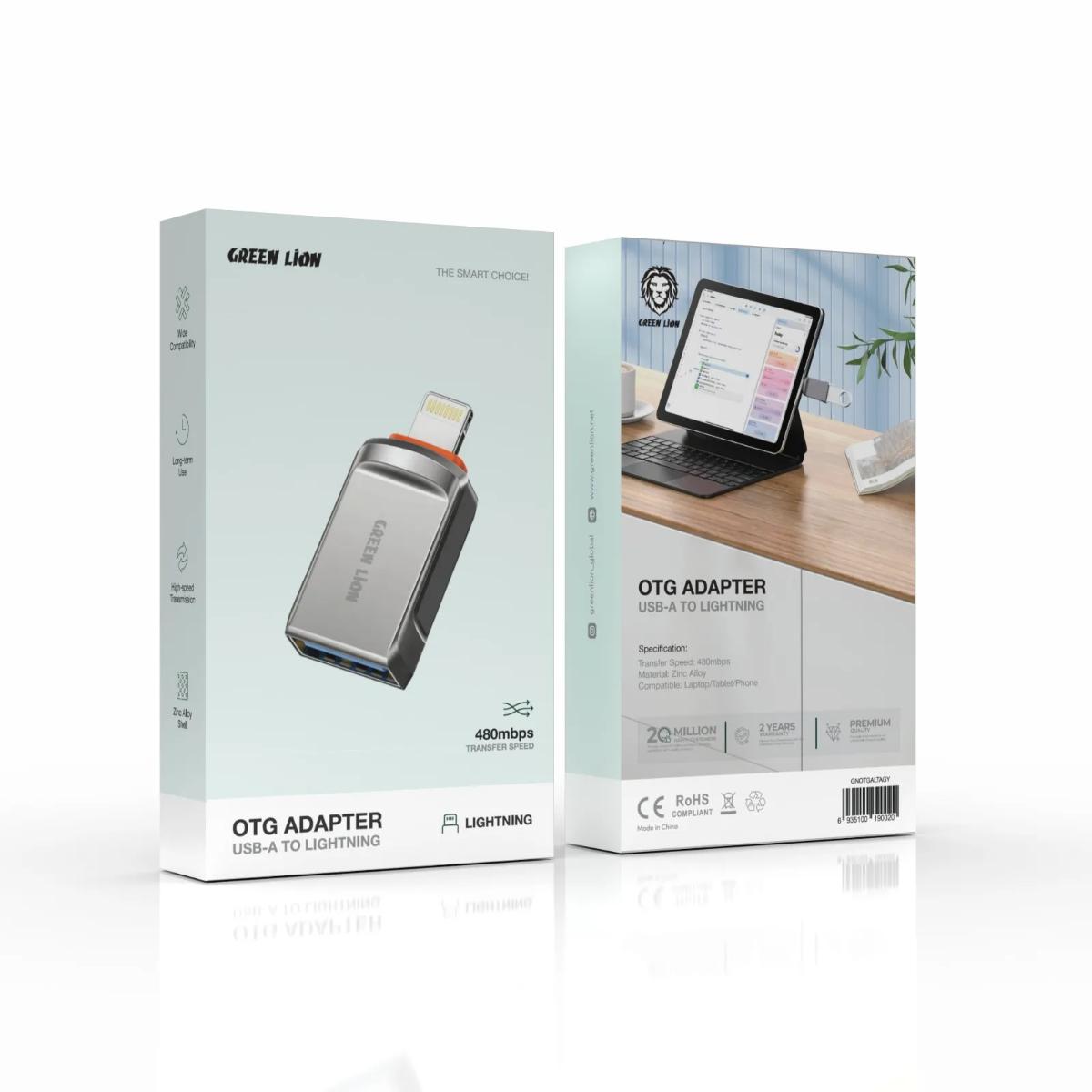 Green Lion USB 2.0 Adapter  Lightning