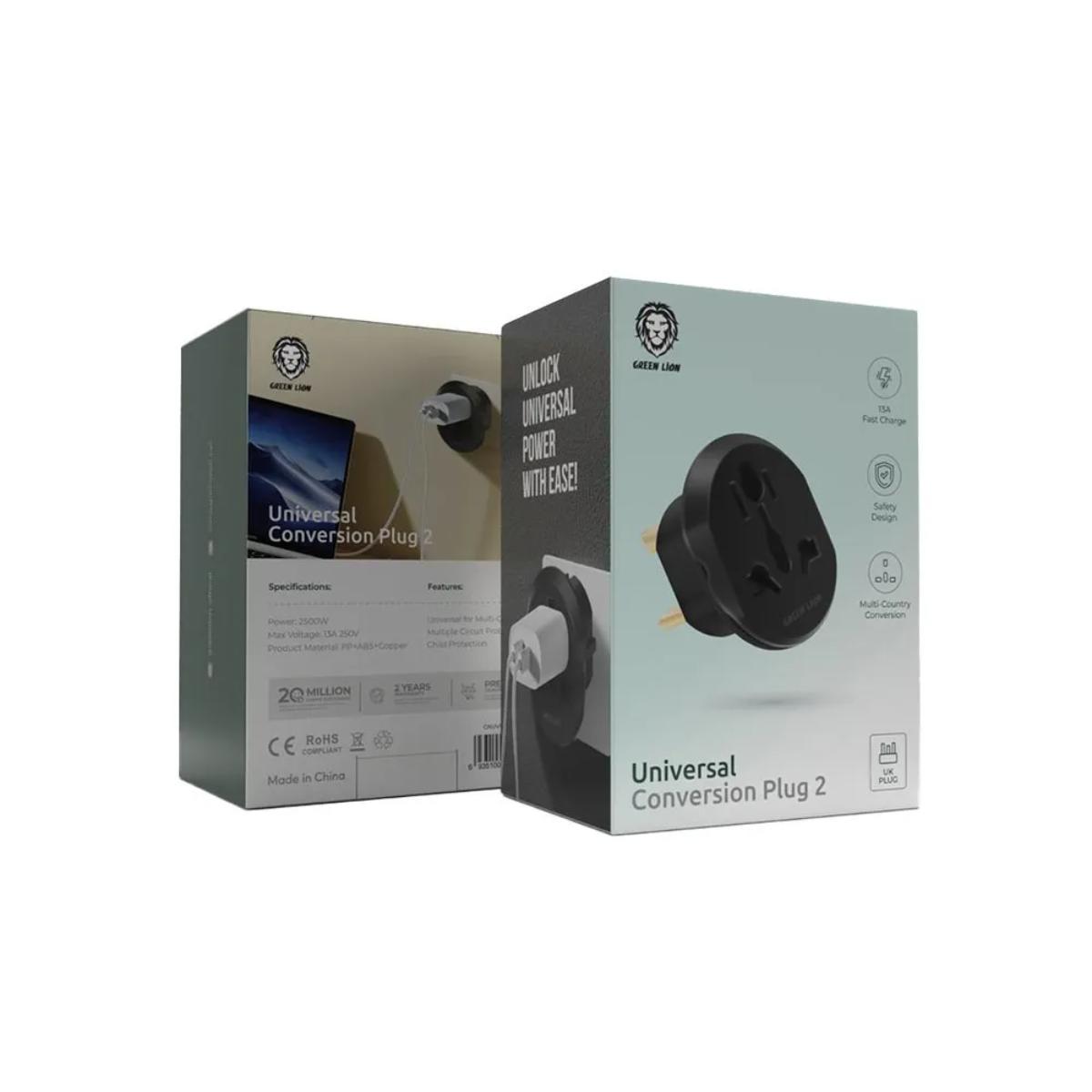 Green Lion Universal Conversion Plug 2 UK