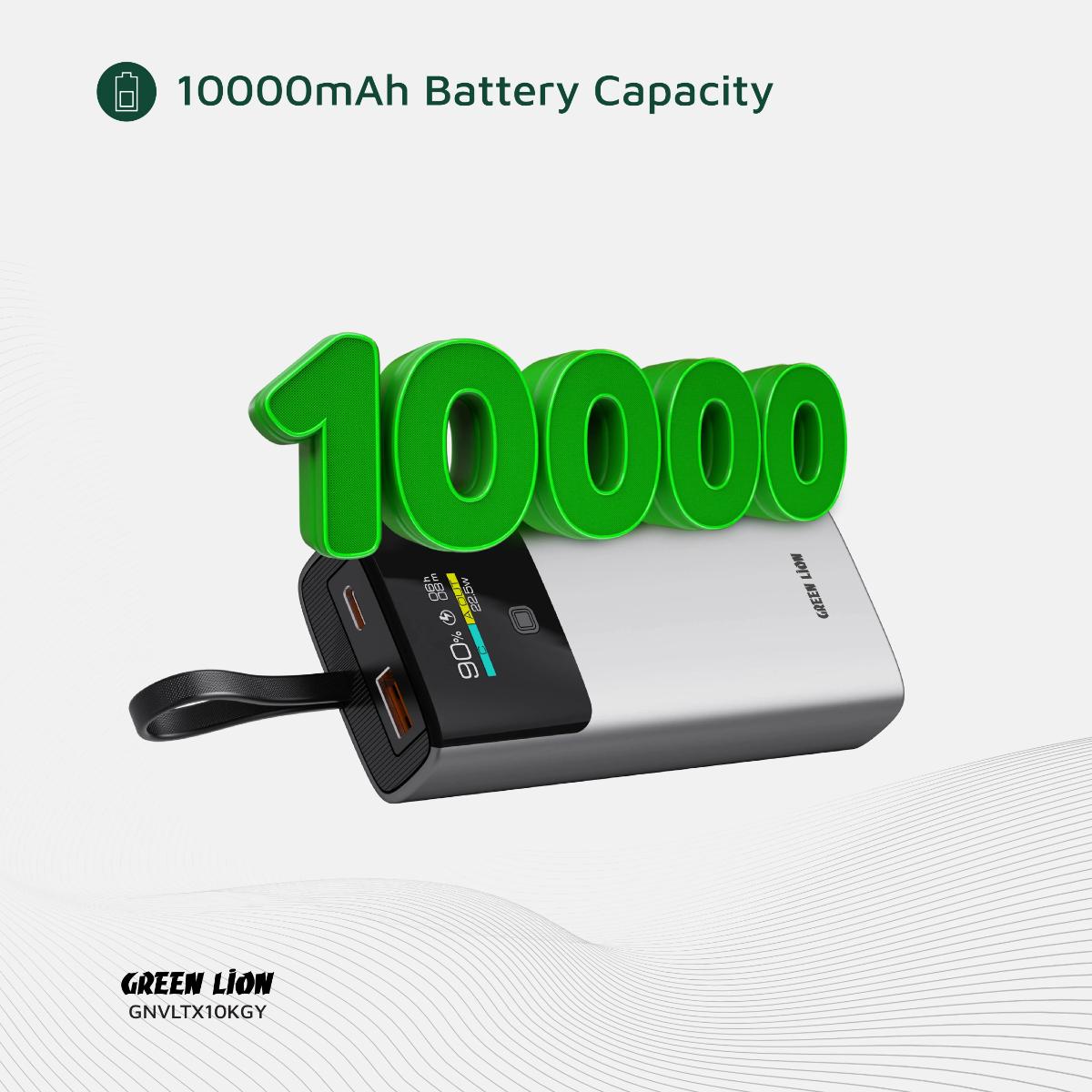 Green Lion Voltix 10000mAh 22.5W Power Bank