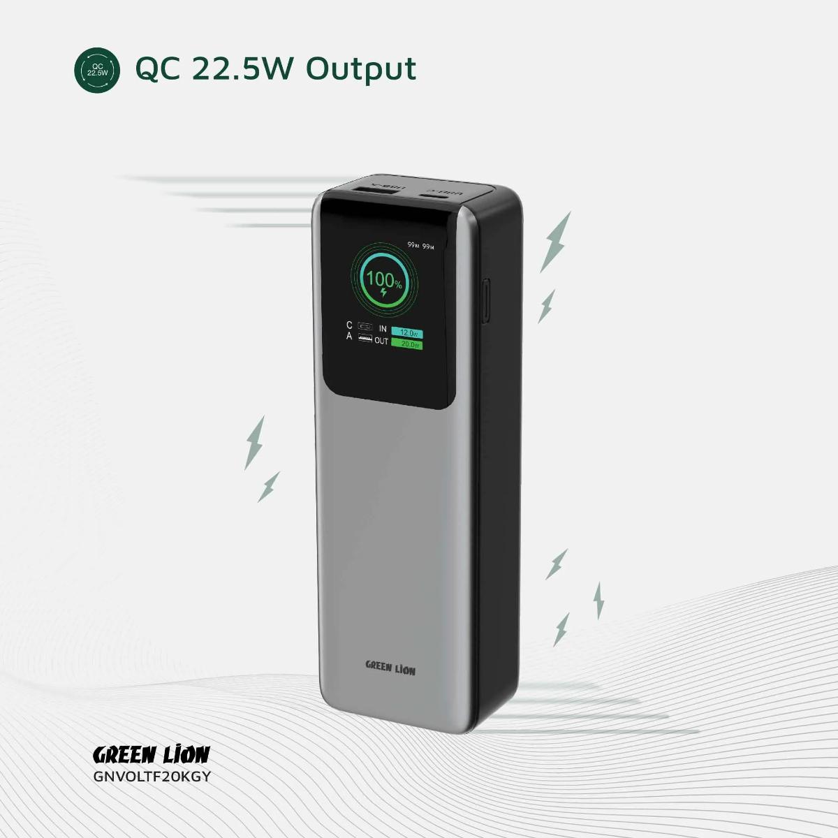 Green Lion Voltura 100W PD 20000mAh Power Bank