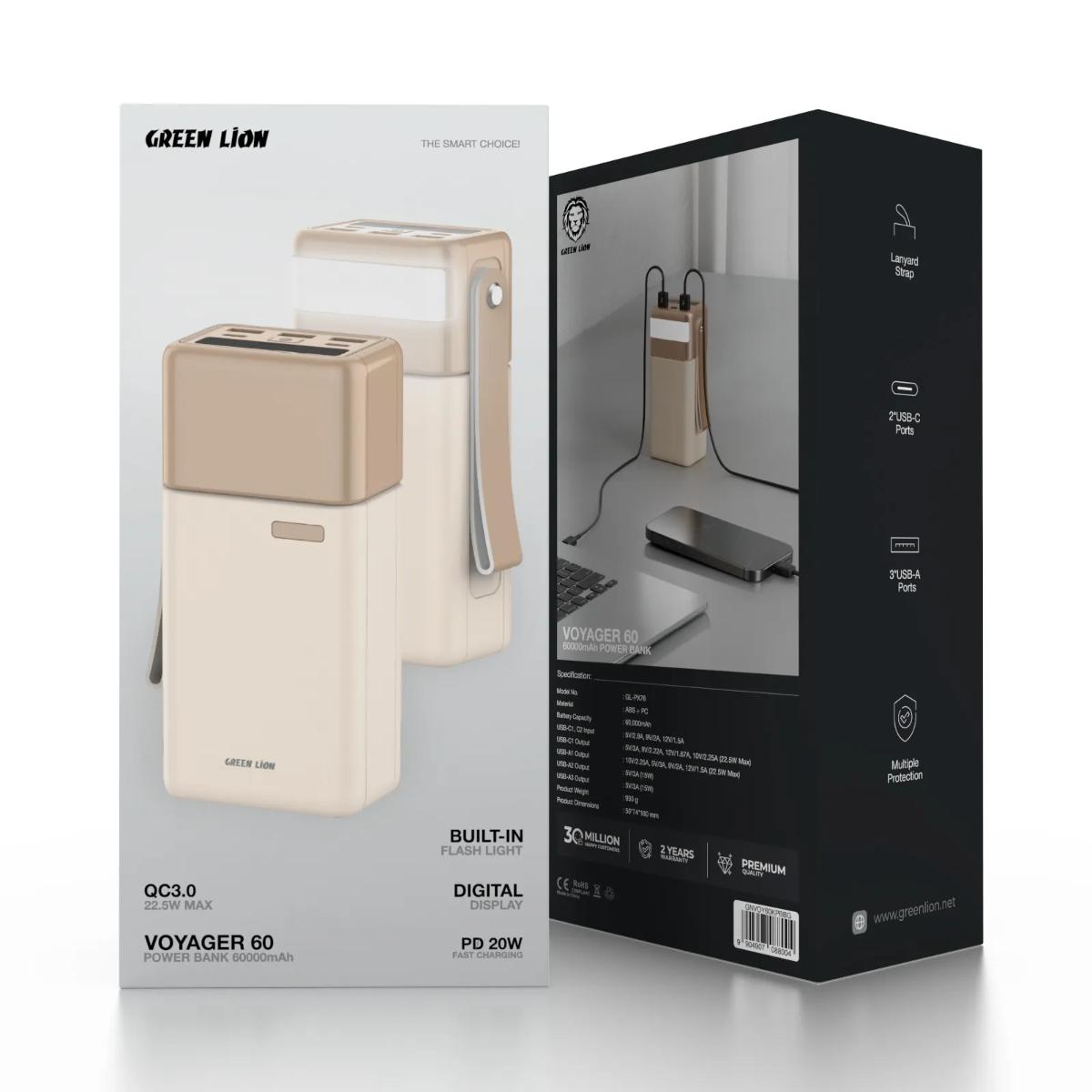Green Lion Voyager 60 Power Bank 60000mAh PD 20W