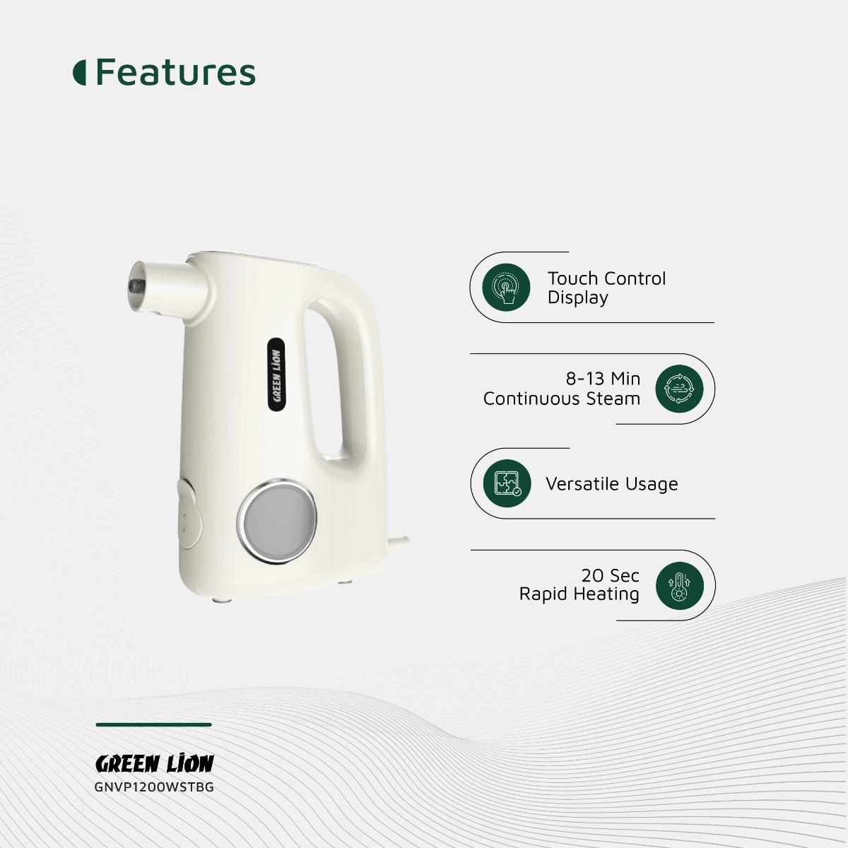 Green Lion Vapor Pro Steam Cleaner 1200W