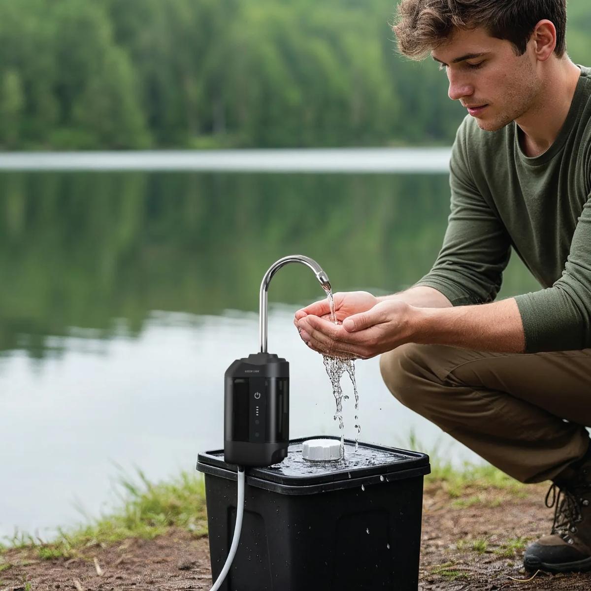 Green Lion Smart Water Pump with Adjustable Tripod Stand