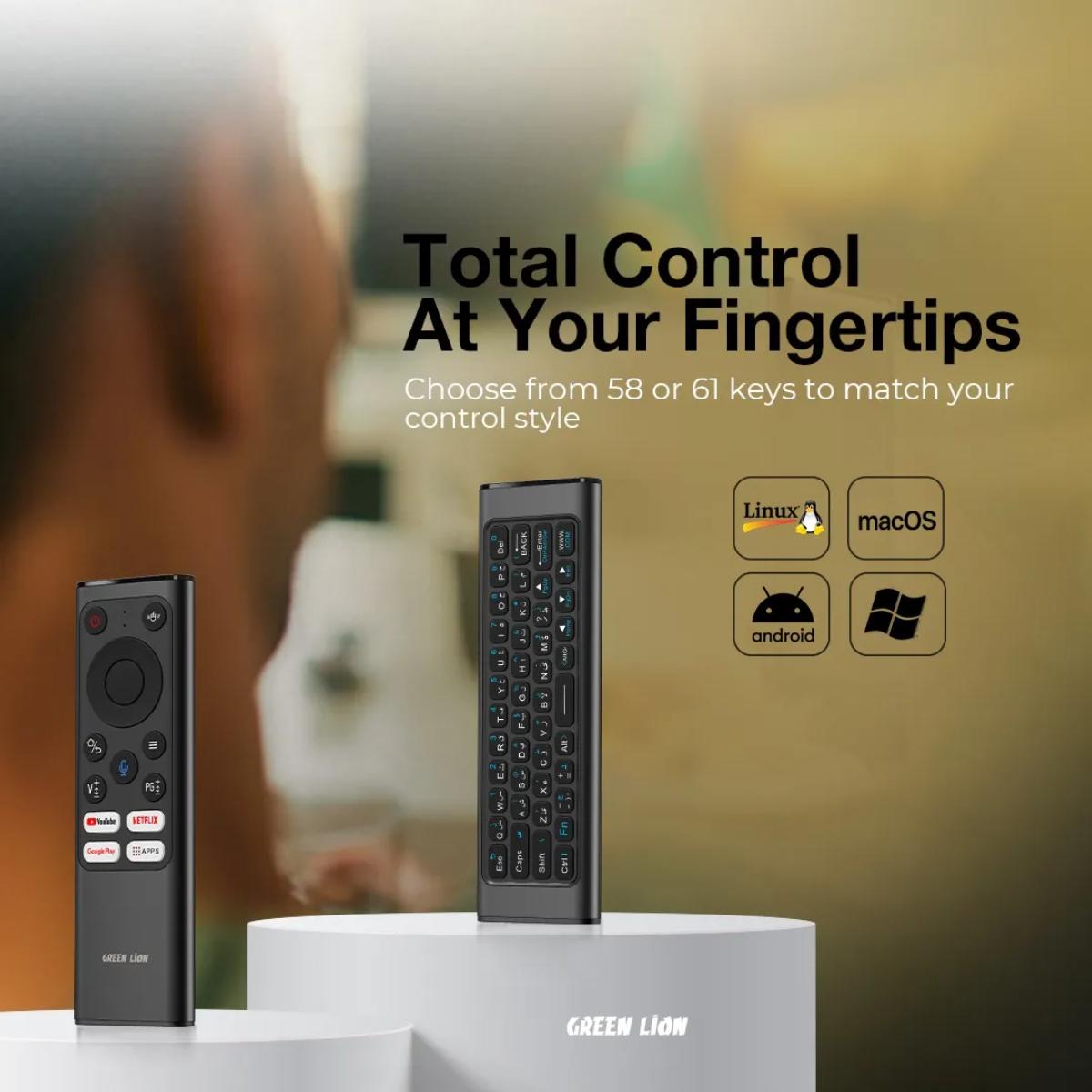 Green Lion Wireless Remote Pro with Keyboard and Mouse