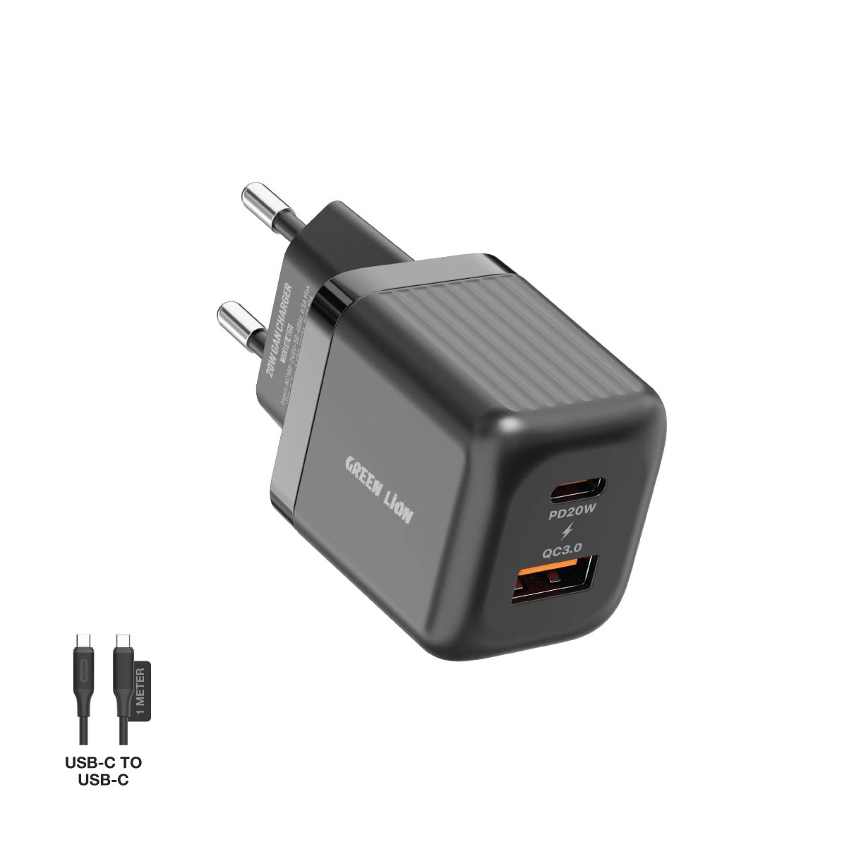 Green Lion Ultra Compact GaN Wall Charger