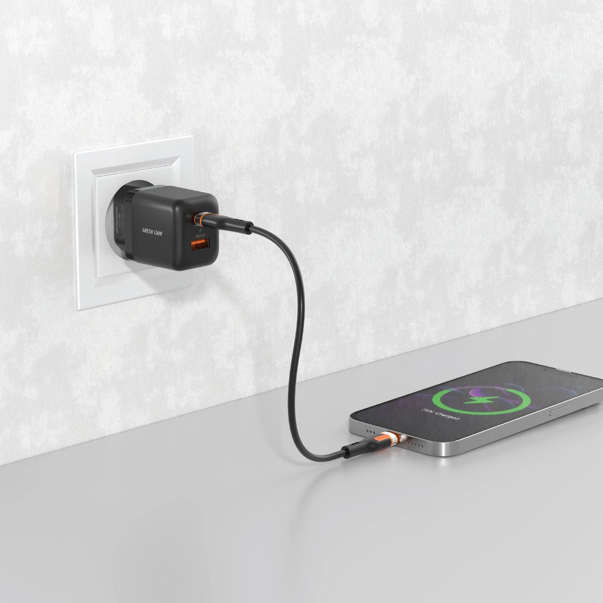 Green Lion Ultra Compact 20W PD & QC 3.0 Wall Charger