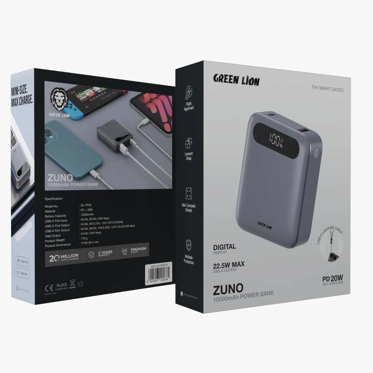 Green Lion Zuno Power Bank 10000mAh PD 20W