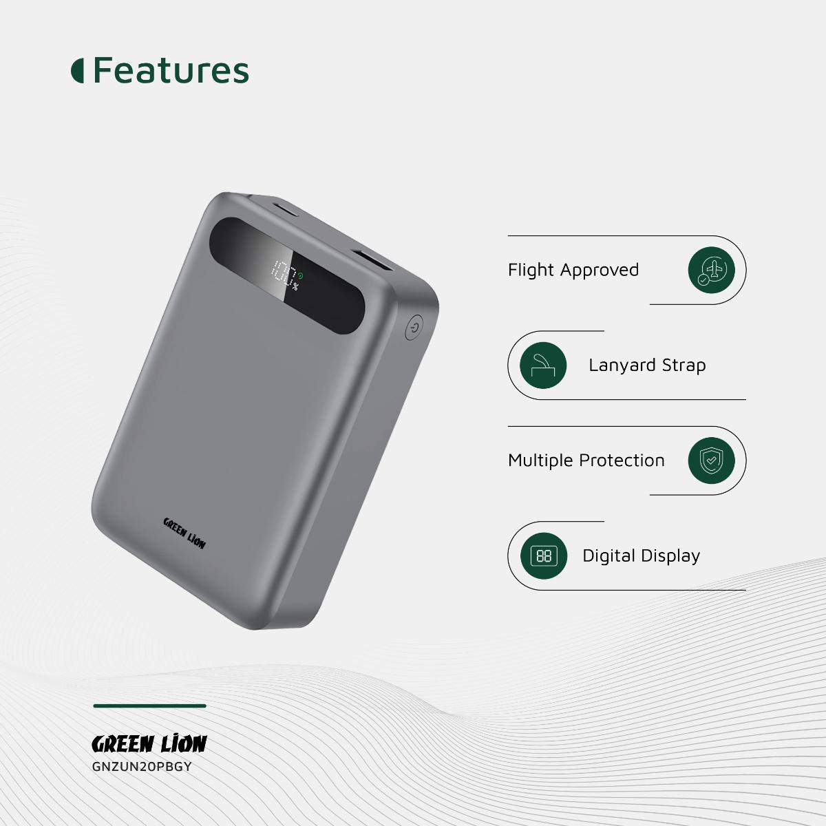 Green Lion Zuno Power Bank 20000mAh PD 20W