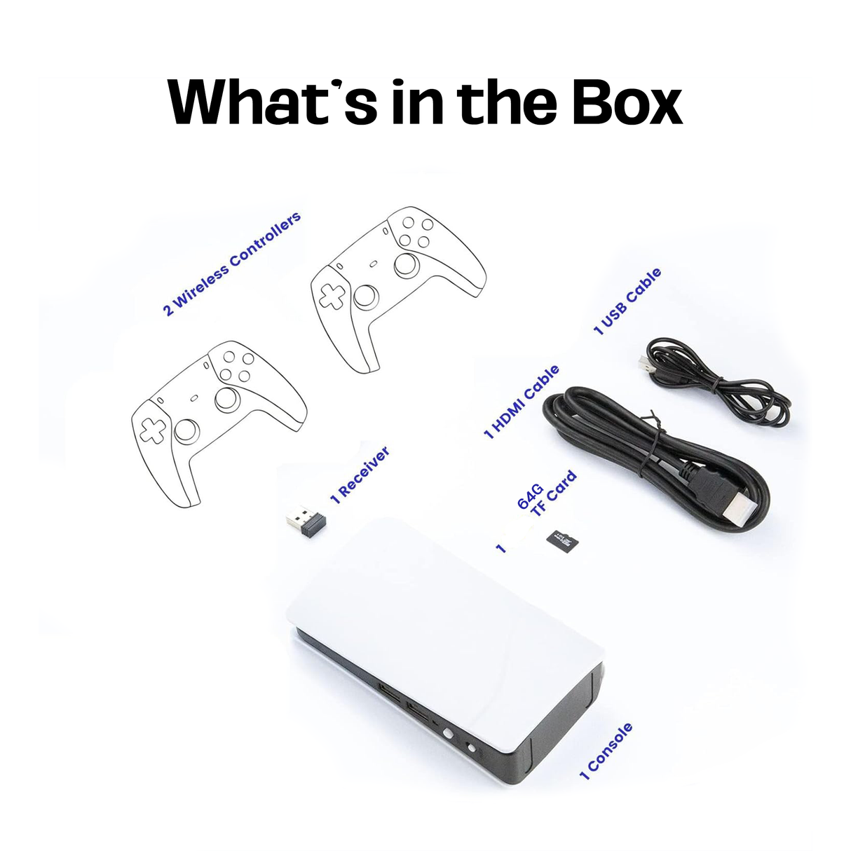 Game Box Console Retro Emulator with 30,000+ Games