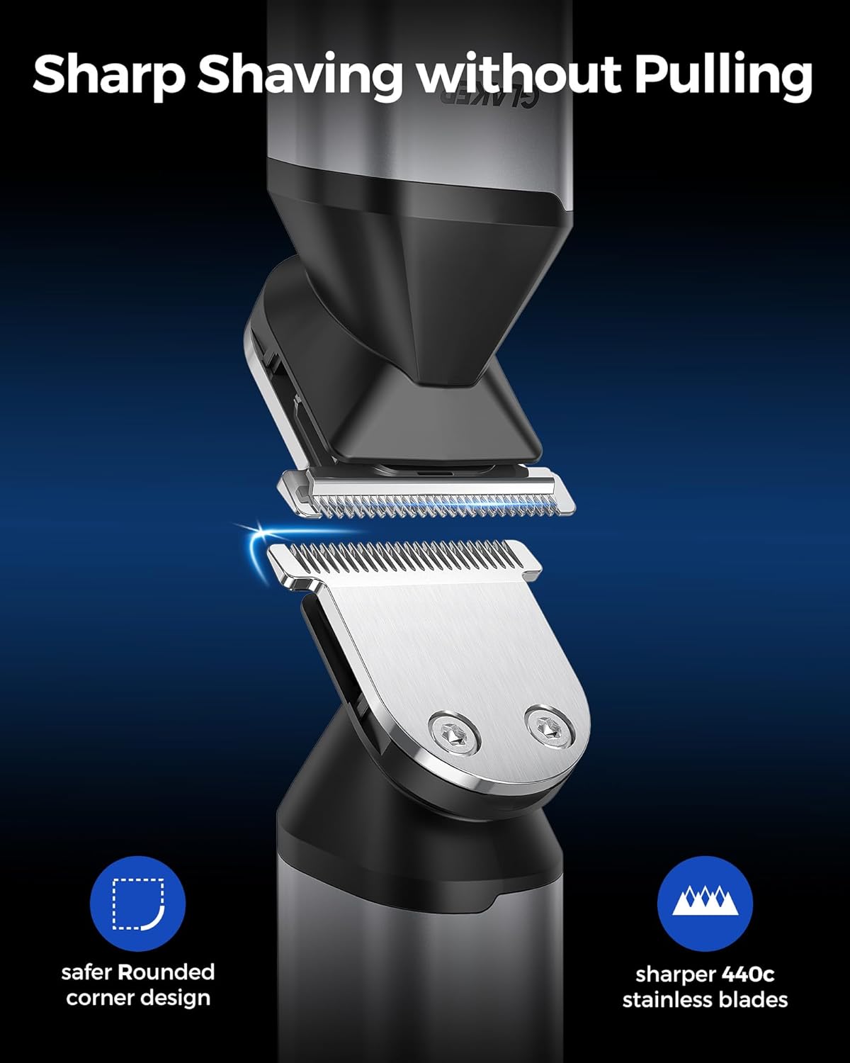 Hair Trimmer Complete Mens Grooming Kits by GLAKER | Hair Clipper | Tradeo Shopping