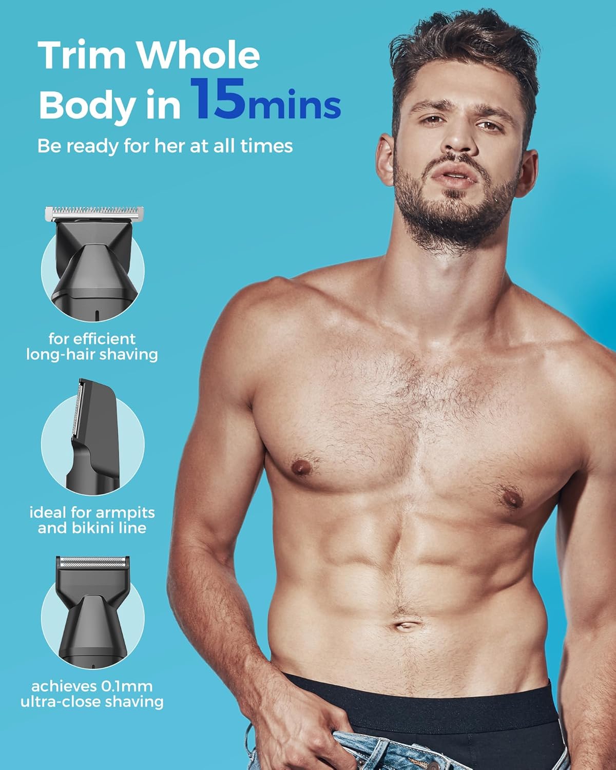 Hair Trimmer Complete Mens Grooming Kits by GLAKER | Hair Clipper | Tradeo Shopping