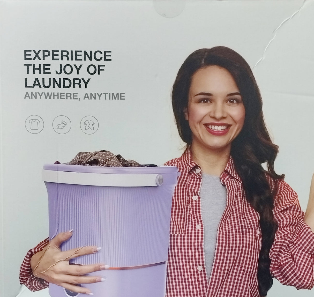 Portable Mini Washing Machine 12L - Purple by Green Lion