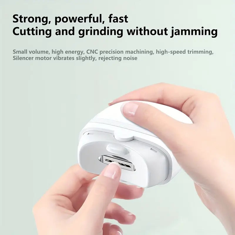 Green Lion Cut-Q Clipper Electric Nail Cutter White